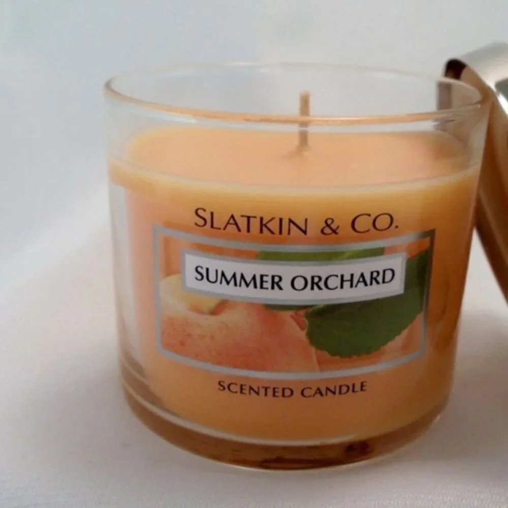 Bath & Body Works Summer Orchard Candle Slatkin X2